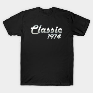 1974 Birthday Vintage Retro Classic 1974 T-Shirt